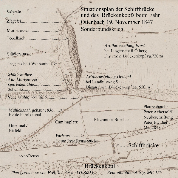 Datei:Ausschnitt 1 - Schiffbrücke & des Brückenkopfs Ottenbach gross6.jpg