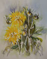 Aquarell "Dahlie"