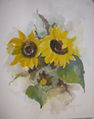 Aquarell "Sonnenblumen"